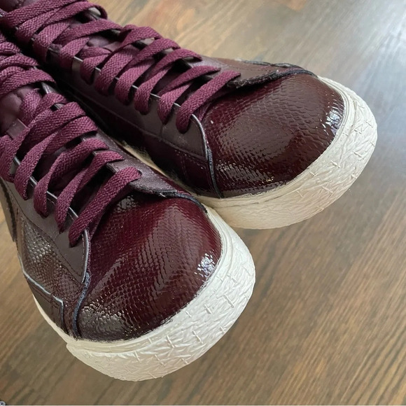 Nike BLAZER MID LTR PRM - Deep Burgundy Women 8.5 - Picture 7 of 11